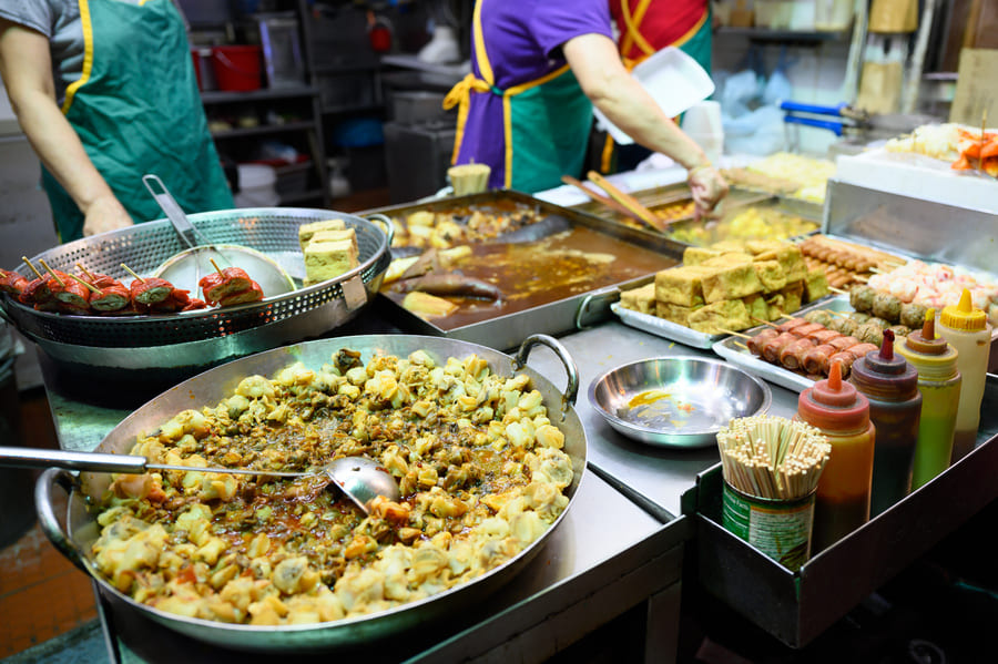 mercado de comidas tipicas en china