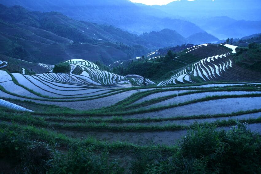 paisajes verdes de Longsheng.